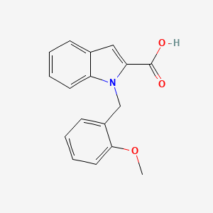 molecular formula C17H15NO3 B3163237 1-(2-Methoxybenzyl)-1H-indole-2-carboxylic acid CAS No. 883539-01-3
