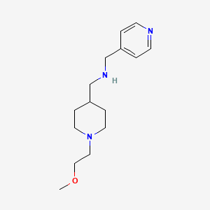 molecular formula C15H25N3O B3163270 {[1-(2-Methoxyethyl)piperidin-4-YL]methyl}-(pyridin-4-ylmethyl)amine CAS No. 883541-14-8