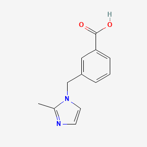 molecular formula C12H12N2O2 B3163287 3-(2-Methyl-imidazol-1-ylmethyl)-benzoic acid CAS No. 883542-28-7