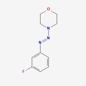 molecular formula C10H12FN3O B3163293 4-[(3-Fluorophenyl)azo]-morpholine CAS No. 883542-75-4