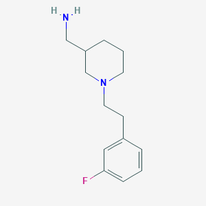 molecular formula C14H21FN2 B3163294 ({1-[2-(3-Fluorophenyl)ethyl]piperidin-3-YL}-methyl)amine CAS No. 883542-80-1