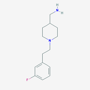({1-[2-(3-Fluorophenyl)ethyl]piperidin-4-YL}-methyl)amine