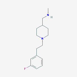 molecular formula C15H23FN2 B3163304 ({1-[2-(3-Fluorophenyl)ethyl]piperidin-4-YL}-methyl)methylamine CAS No. 883542-92-5