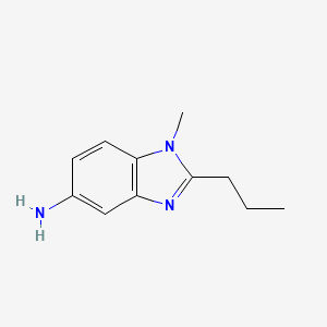 molecular formula C11H15N3 B3163317 1-Methyl-2-propyl-1H-benzoimidazol-5-ylamine CAS No. 883543-91-7