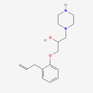 molecular formula C16H24N2O2 B3163328 1-(2-Allyl-phenoxy)-3-piperazin-1-yl-propan-2-ol CAS No. 883544-15-8