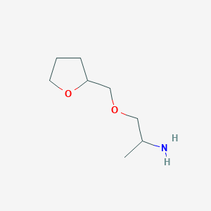 molecular formula C8H17NO2 B3163343 1-Methyl-2-(tetrahydro-furan-2-ylmethoxy)-ethylamine CAS No. 883544-74-9