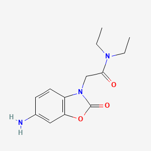 molecular formula C13H17N3O3 B3163345 2-(6-Amino-2-oxo-benzooxazol-3-yl)-N,N-diethyl-acetamide CAS No. 883545-17-3