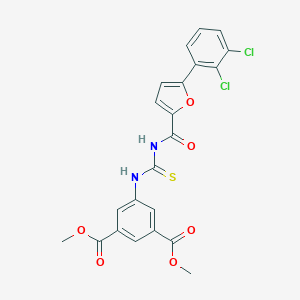 Dimethyl 5-[({[5-(2,3-dichlorophenyl)-2-furoyl]amino}carbothioyl)amino]isophthalate