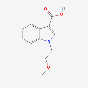 molecular formula C13H15NO3 B3163350 1-(2-Methoxy-ethyl)-2-methyl-1H-indole-3-carboxylic acid CAS No. 883545-30-0