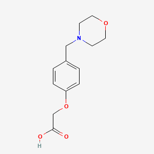 molecular formula C13H17NO4 B3163360 (4-Morpholin-4-ylmethyl-phenoxy)-acetic acid CAS No. 883545-47-9