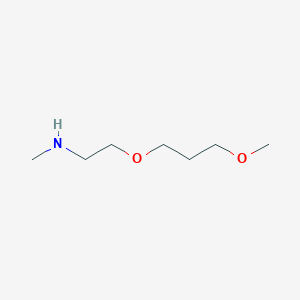 molecular formula C7H17NO2 B3163370 [2-(3-Methoxypropoxy)ethyl](methyl)amine CAS No. 883545-98-0