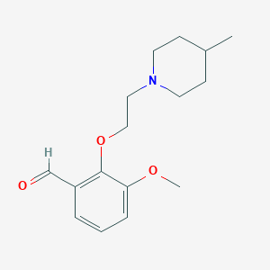 3-Methoxy-2-[2-(4-methyl-piperidin-1-yl)-ethoxy]-benzaldehyde