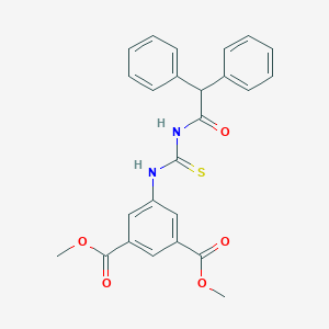 molecular formula C25H22N2O5S B316338 Dimethyl 5-({[(diphenylacetyl)amino]carbothioyl}amino)isophthalate 