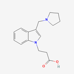 3-(3-Pyrrolidin-1-ylmethyl-indol-1-yl)-propionic acid