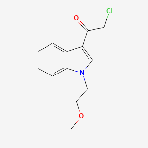 molecular formula C14H16ClNO2 B3163396 2-Chloro-1-[1-(2-methoxy-ethyl)-2-methyl-1H-indol-3-yl]-ethanone CAS No. 883547-18-0