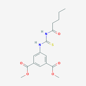 molecular formula C16H20N2O5S B316342 Dimethyl 5-{[(pentanoylamino)carbothioyl]amino}isophthalate 