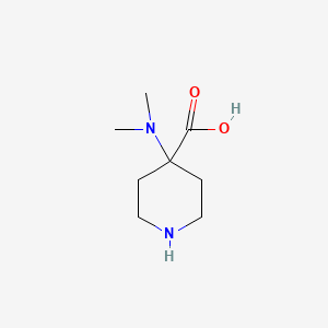 molecular formula C8H16N2O2 B3163432 4-Dimethylamino-piperidine-4-carboxylic acid CAS No. 883549-85-7