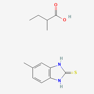 B3163526 2-Methylbutanoic acid;5-methyl-1,3-dihydrobenzimidazole-2-thione CAS No. 884242-13-1