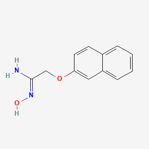 molecular formula C12H12N2O2 B3163537 (Z)-N'-hydroxy-2-(naphthalen-2-yloxy)acetimidamide CAS No. 884504-66-9