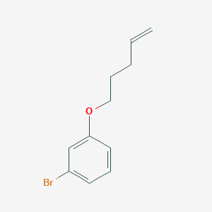 molecular formula C11H13BrO B3163559 1-Bromo-3-(pent-4-en-1-yloxy)benzene CAS No. 884539-83-7