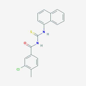 molecular formula C19H15ClN2OS B316356 3-chloro-4-methyl-N-(naphthalen-1-ylcarbamothioyl)benzamide 
