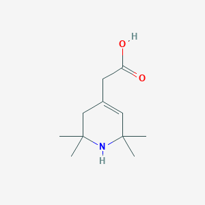 molecular formula C11H19NO2 B3163562 (2,2,6,6-Tetramethyl-1,2,3,6-tetrahydro-pyridin-4-yl)-acetic acid CAS No. 88461-91-0