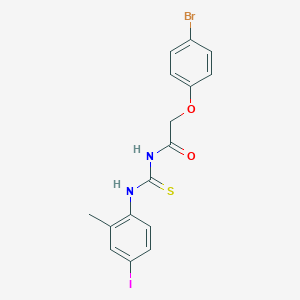 2-(4-bromophenoxy)-N-[(4-iodo-2-methylphenyl)carbamothioyl]acetamide