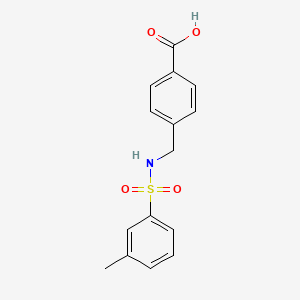 B3163622 4-(((3-Methylphenyl)sulfonamido)methyl)benzoic acid CAS No. 885268-96-2