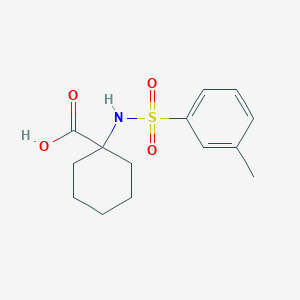 molecular formula C14H19NO4S B3163629 1-((3-Methylphenyl)sulfonamido)cyclohexane-1-carboxylic acid CAS No. 885269-01-2