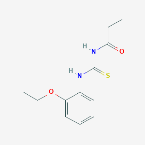 molecular formula C12H16N2O2S B316363 N-[(2-ethoxyphenyl)carbamothioyl]propanamide 