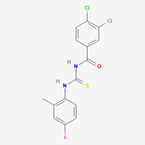 molecular formula C15H11Cl2IN2OS B316365 3,4-dichloro-N-[(4-iodo-2-methylphenyl)carbamothioyl]benzamide 