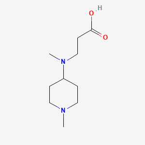 molecular formula C10H20N2O2 B3163660 3-[Methyl-(1-methyl-piperidin-4-yl)-amino]-propionic acid CAS No. 885273-26-7