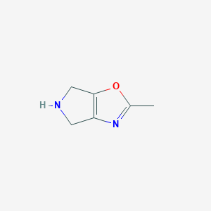 molecular formula C6H8N2O B3163664 2-Methyl-5,6-dihydro-4H-pyrrolo[3,4-D]oxazole CAS No. 885273-92-7