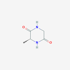 molecular formula C5H8N2O2 B3163688 2,5-Piperazinedione, 3-methyl-, (3R)- CAS No. 88547-15-3