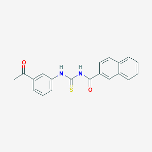 molecular formula C20H16N2O2S B316370 N-[(3-acetylphenyl)carbamothioyl]naphthalene-2-carboxamide 