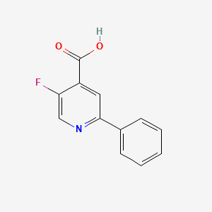 molecular formula C12H8FNO2 B3163729 5-Fluoro-2-phenylisonicotinic acid CAS No. 885588-18-1