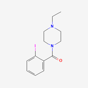 molecular formula C13H17IN2O B3163748 1-乙基-4-(2-碘苯甲酰)哌嗪 CAS No. 885891-70-3