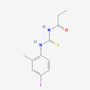 molecular formula C11H13IN2OS B316377 N-[(4-iodo-2-methylphenyl)carbamothioyl]propanamide 