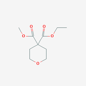 molecular formula C10H16O5 B3163796 4-ethyl 4-methyl dihydro-2H-pyran-4,4(3H)-dicarboxylate CAS No. 885955-15-7
