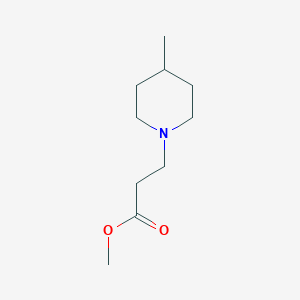 molecular formula C10H19NO2 B3163815 Methyl 3-(4-methylpiperidin-1-yl)propanoate CAS No. 886146-60-7