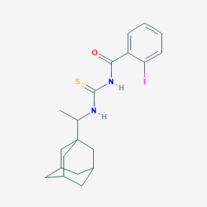 molecular formula C20H25IN2OS B316382 N-[1-(1-adamantyl)ethyl]-N'-(2-iodobenzoyl)thiourea 