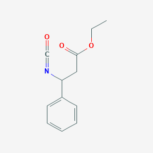 molecular formula C12H13NO3 B3163824 Ethyl 3-isocyanato-3-phenylpropanoate CAS No. 88636-83-3
