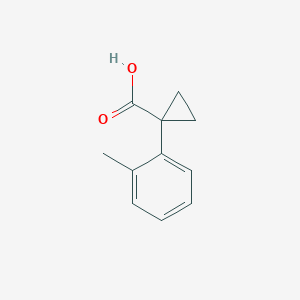 molecular formula C11H12O2 B3163835 1-(2-Methylphenyl)cyclopropanecarboxylic acid CAS No. 886366-10-5