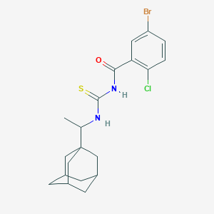 molecular formula C20H24BrClN2OS B316384 N-[1-(1-adamantyl)ethyl]-N'-(5-bromo-2-chlorobenzoyl)thiourea 