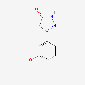 molecular formula C10H10N2O2 B3163842 5-(3-Methoxy-phenyl)-2,4-dihydro-pyrazol-3-one CAS No. 886494-11-7