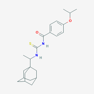 molecular formula C23H32N2O2S B316385 N-[1-(1-adamantyl)ethyl]-N'-(4-isopropoxybenzoyl)thiourea 