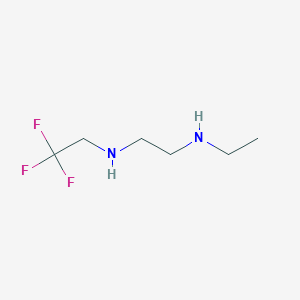molecular formula C6H13F3N2 B3163875 N-Ethyl-N'-2,2,2-trifluoroethyl ethylenediamine CAS No. 886500-29-4