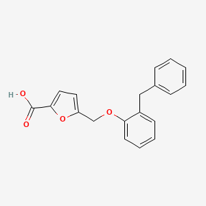 molecular formula C19H16O4 B3163883 5-[(2-Benzylphenoxy)methyl]furan-2-carboxylic acid CAS No. 886503-49-7