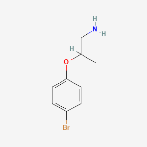molecular formula C9H12BrNO B3163896 1-[(1-Aminopropan-2-YL)oxy]-4-bromobenzene CAS No. 886763-33-3