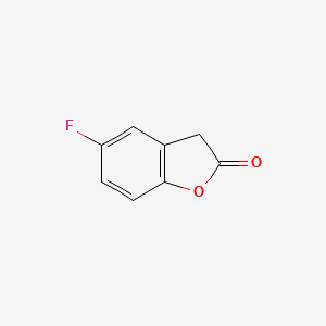 molecular formula C8H5FO2 B3163925 5-Fluorobenzofuran-2(3H)-one CAS No. 886985-48-4